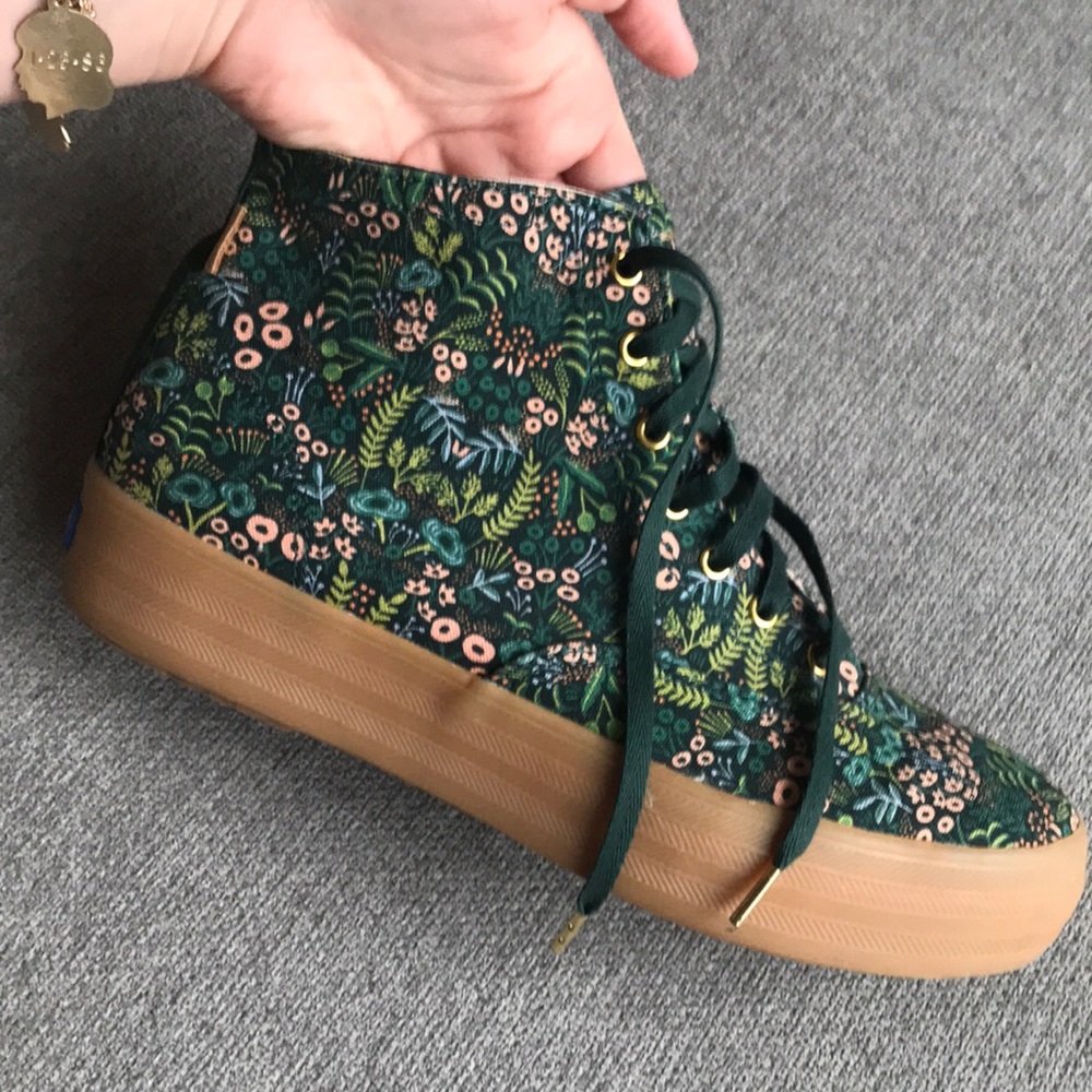 rifle paper platform high tops